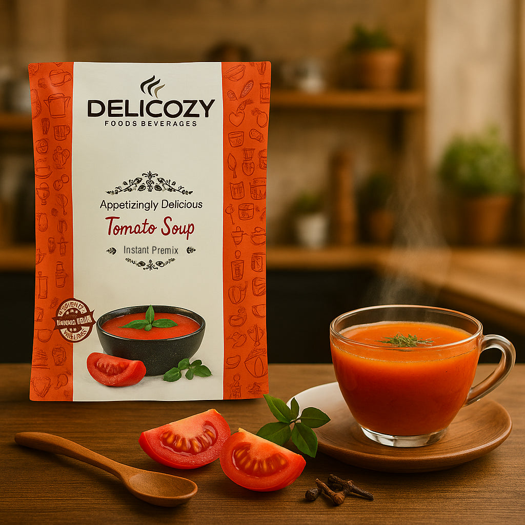 Delicozy Instant Tomato Soup Premix – 1 kg Pouch