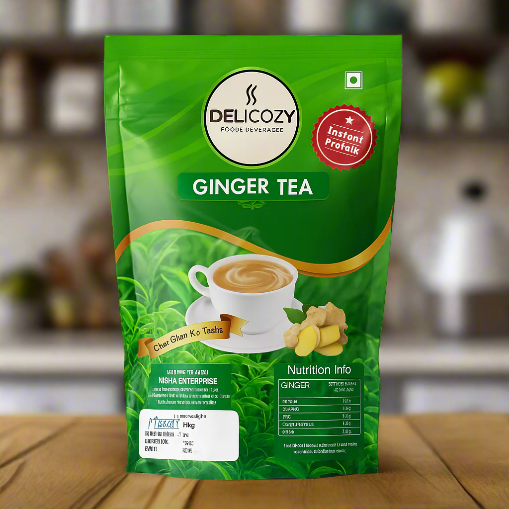 Delicozy Ginger Tea – 1 kg Pouch