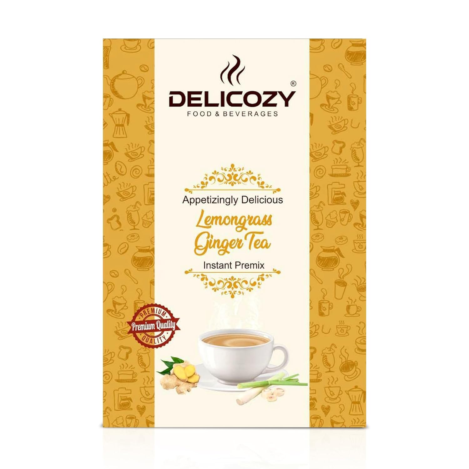 Delicozy Instant Lemongrass Ginger Tea Premix