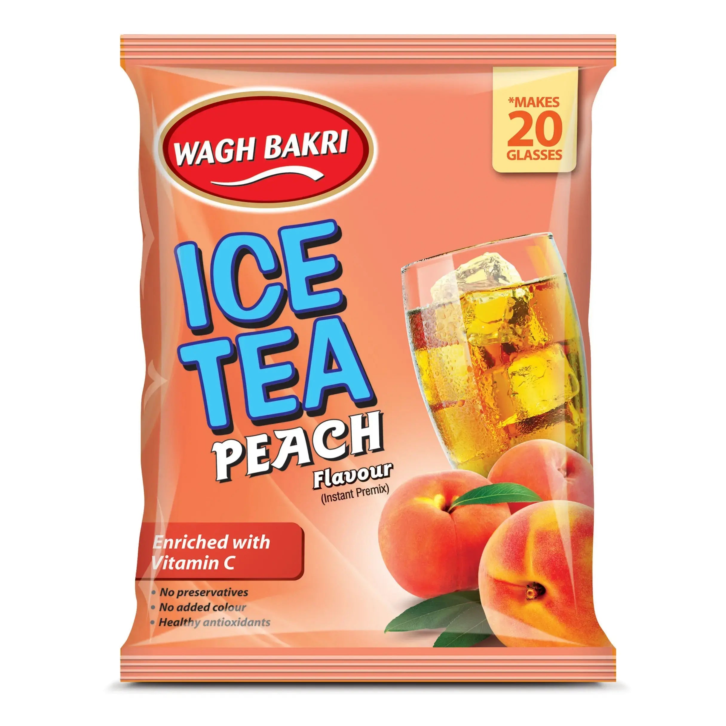 Wagh bakri Peach Iced Tea – 250 Gram (Pack of 3)