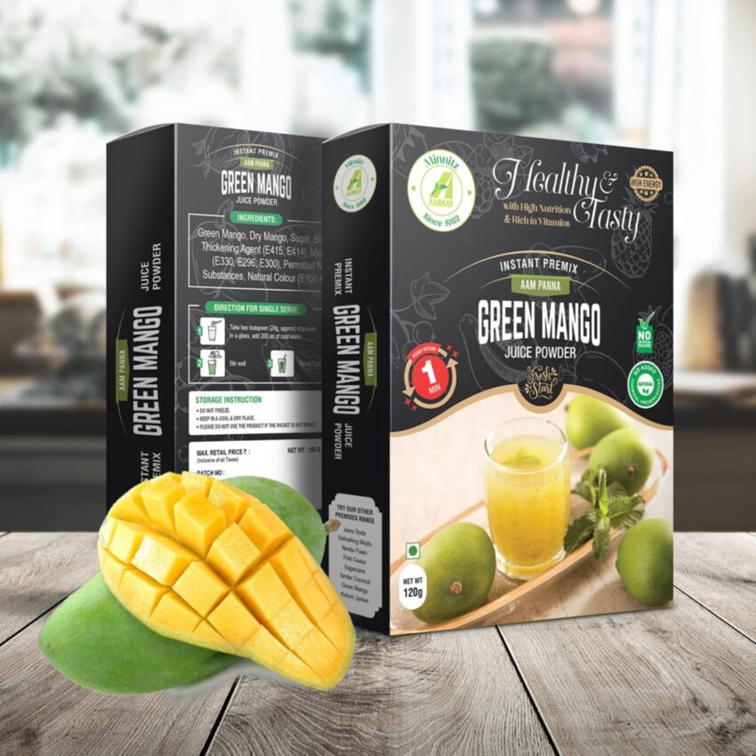 Minnitz Fresh and Delicious green Mango Juice Instant Mix