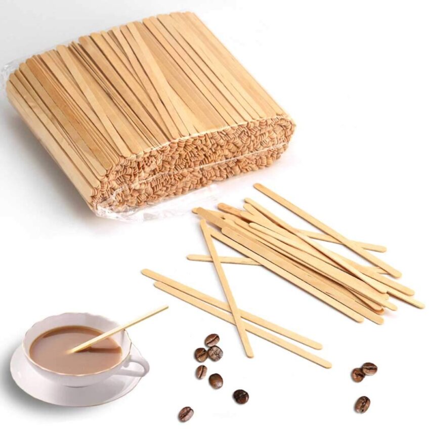 Coffee Stir Sticks Wood Stirrers 500 Pack Disposable Drink Stirrers 5.5 inch